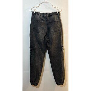 Ardene Jogger (large) high rise black denim‎ wash